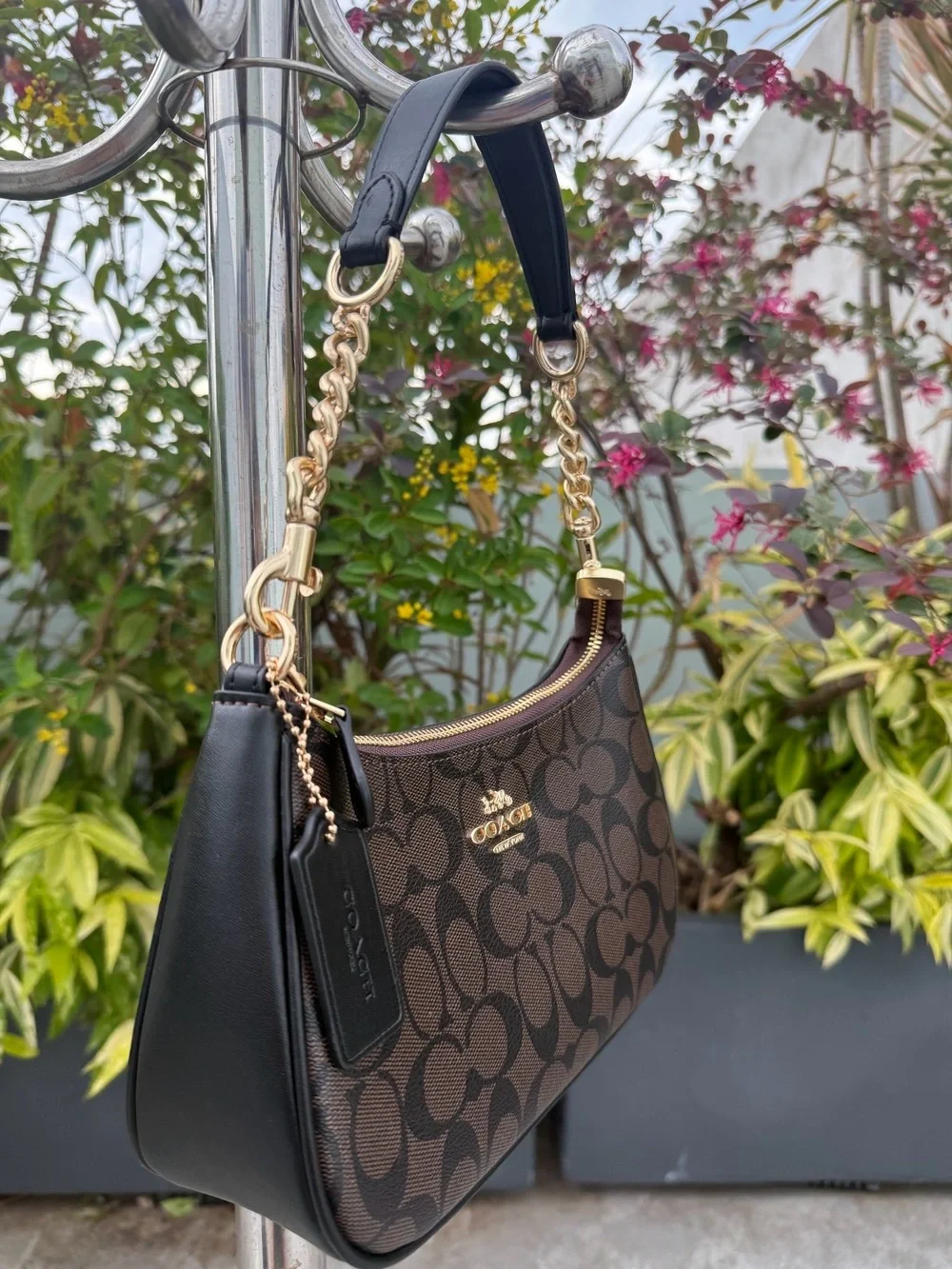 COACH Teri Brown Shoulder Bag (Brand New) (Ships Same Day)